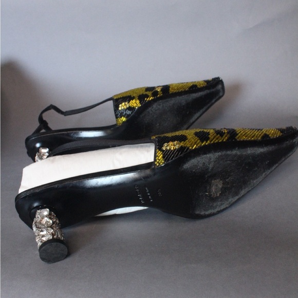 Tom Ford Sequin Animal Print Heels - Picture 4 of 12